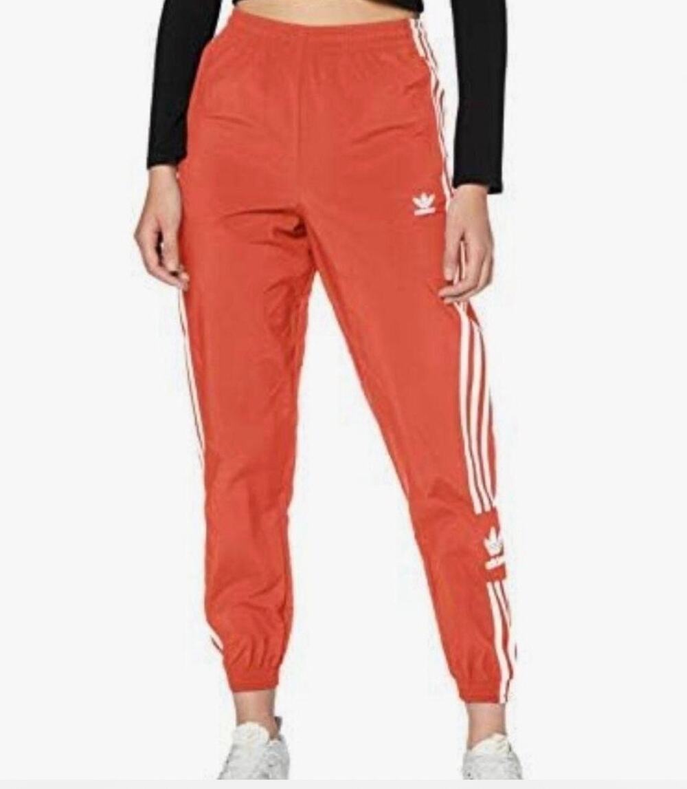 Adidas Originals Lock Up Track Pants M Retro Y2K Streetwear Scarlett Coral $80